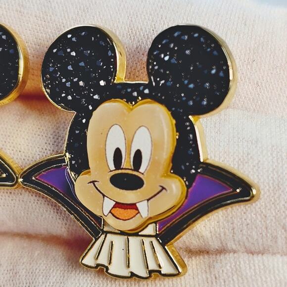Disney x BaubleBar Mickey Halloween Vampire Stud Earrings - Picture 5 of 11